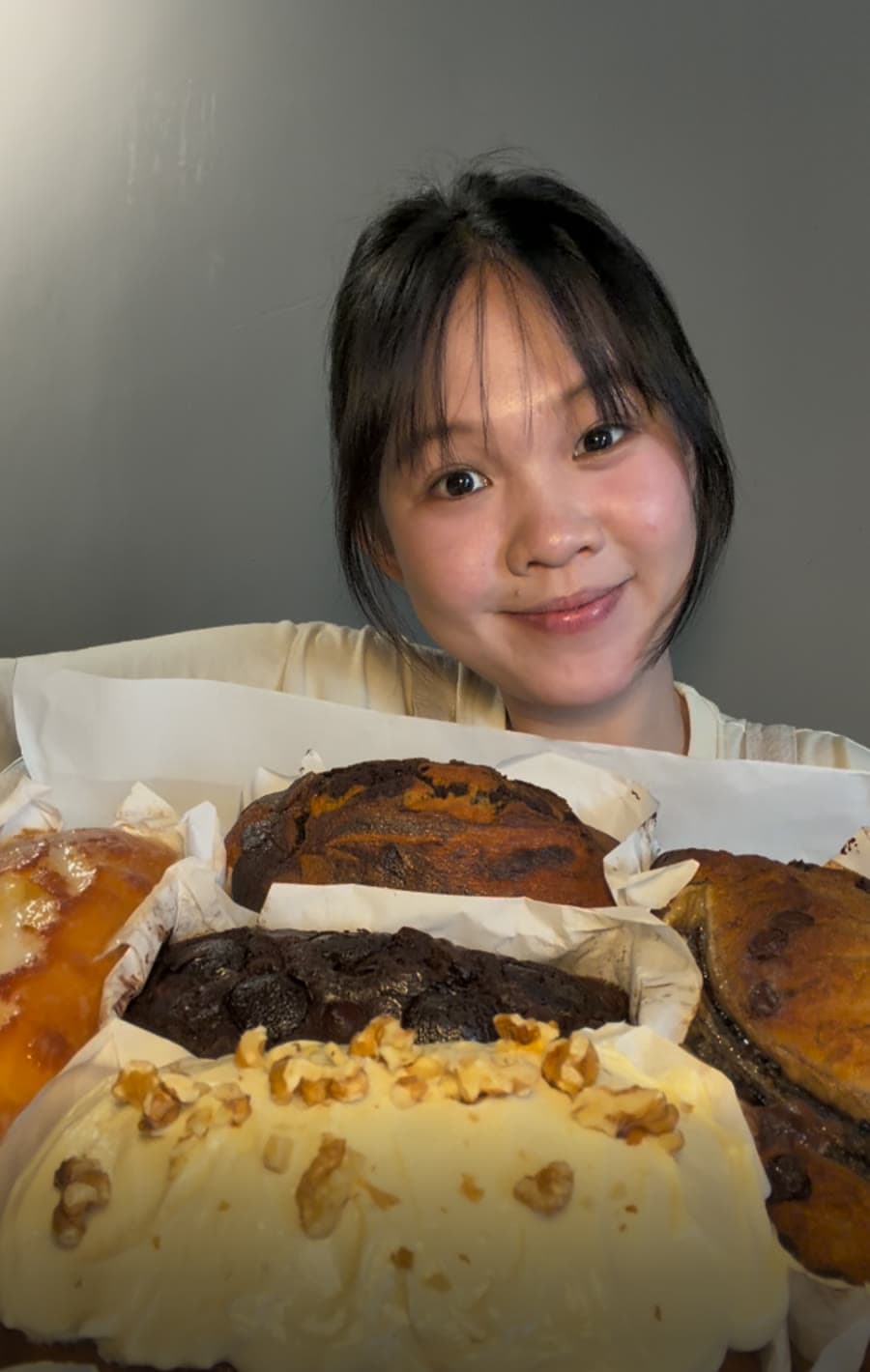 Bee, founder of Beeverly, with her bakes